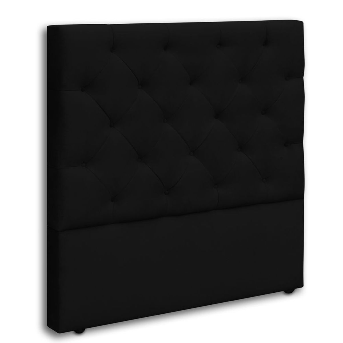 MAGIC CLASS - CABECERO LONDON DE PISO140X120 ECOCUERO NEGRO