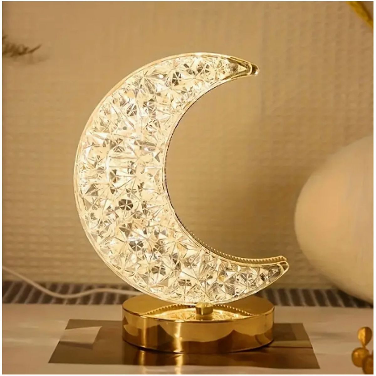 ONE PIXEL - Lampara Decorativa Luz Luna Recargable De Mesa