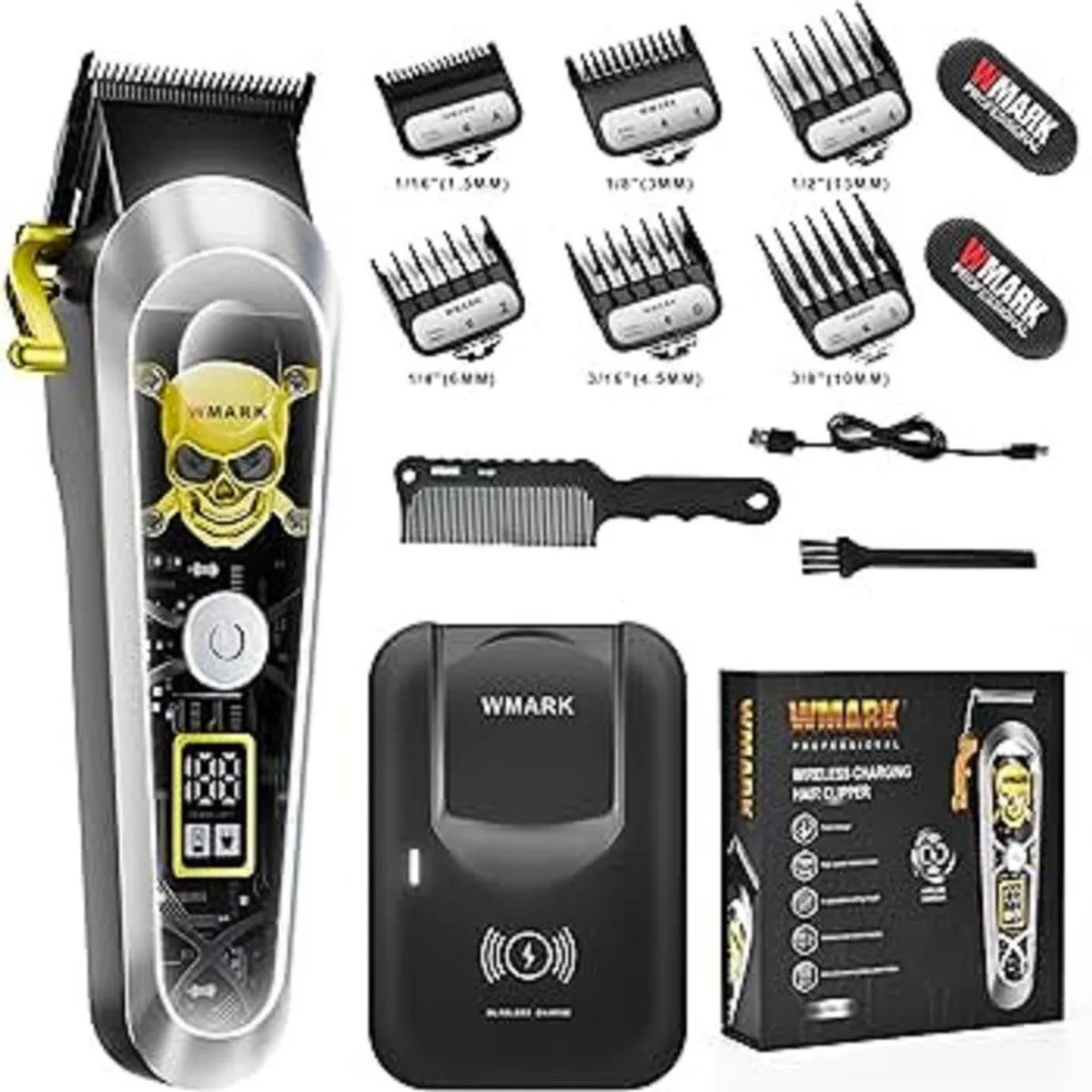 KEMEI - Cortadora Profesional Industrial Wmark Ng 130 Soprta Uso Barberias