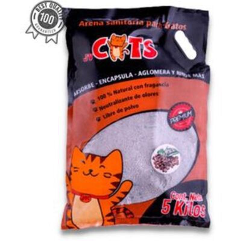CAT CHOW - ARENA  PARA GATOS JV CATS X 5 KLS