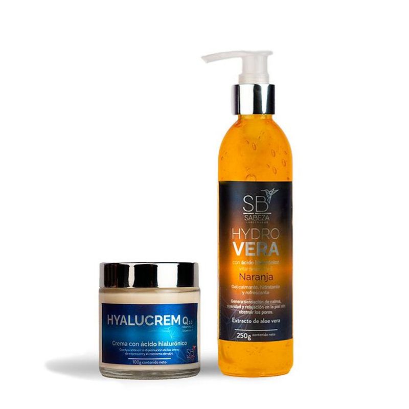 GENERICO - COMBO ALOE NARANJA 250 G  Y ACÍDO HIALURÓNICO HYALUCREAM 100 G