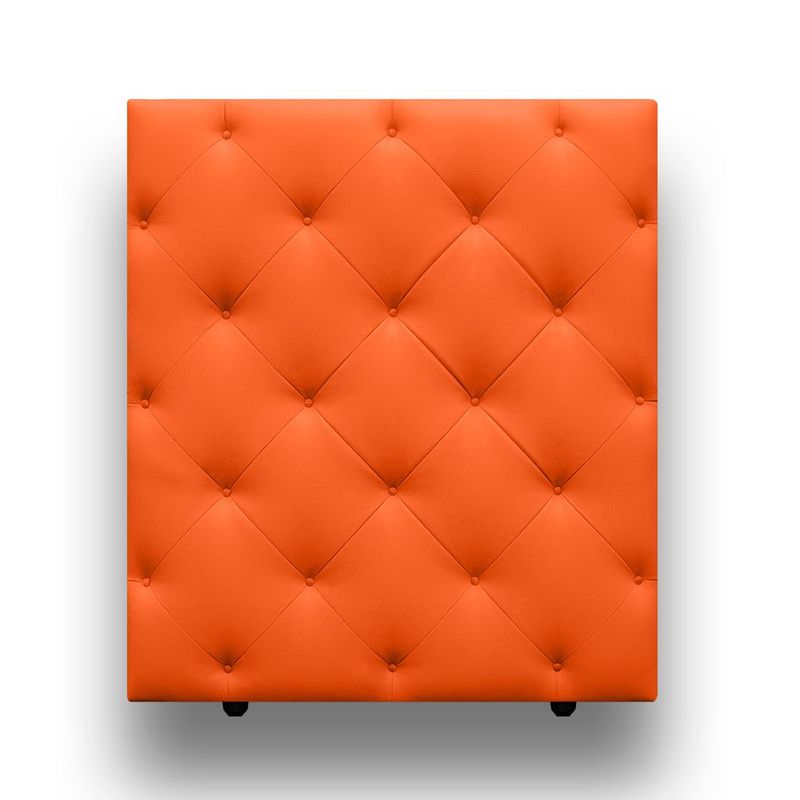 MAGIC CLASS - CABECERO DIAMOND PARA PISO 90X120 ECOCUERO NARANJA