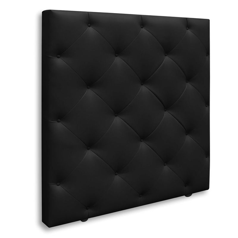 MAGIC CLASS - CABECERO DIAMOND PARA PISO 90X120 ECOCUERO NEGRO