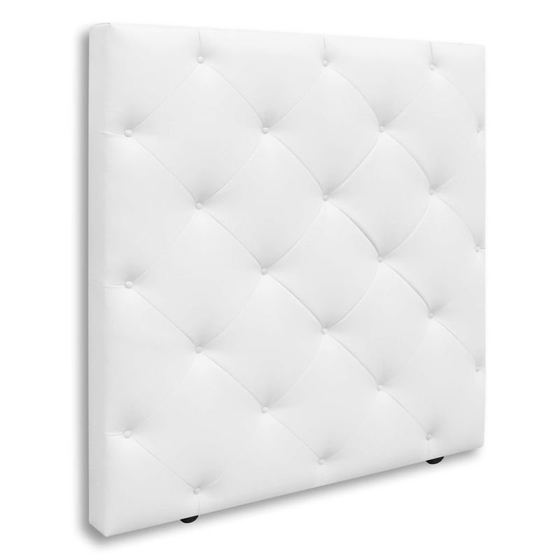 MAGIC CLASS - CABECERO DIAMOND PARA PISO100X120 ECOCUERO BLANCO