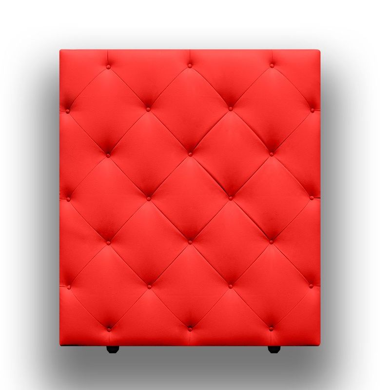 MAGIC CLASS - CABECERO DIAMOND PARA PISO100X120 ECOCUERO ROJO