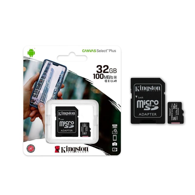 KINGSTON - Memoria Micro SD Kingstong 32GB  100MB/S