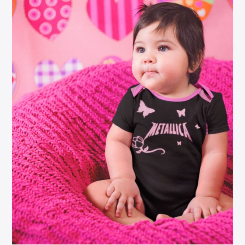 BABY MONSTER - Ropa Para Bebé Body Metallica Mariposas Baby Monster_.