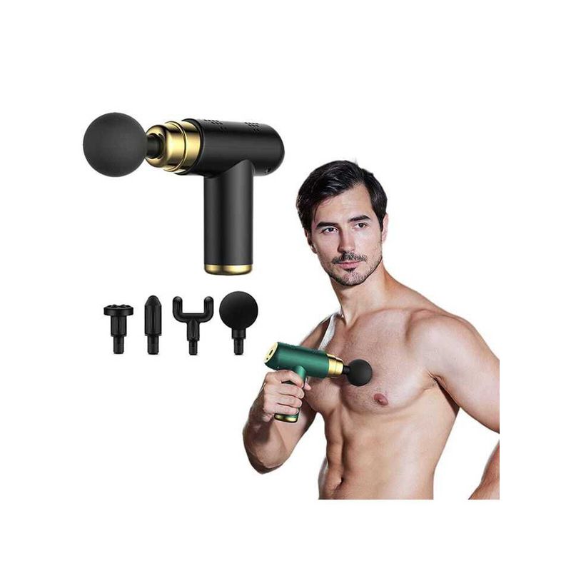 GENERICO - Masajeador Muscular Inalámbrico 6 Velocidades Fascial Gun Sk-368