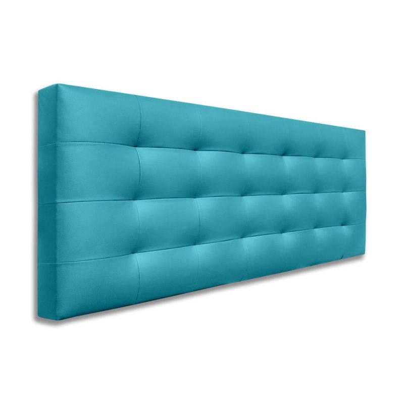 MAGIC CLASS - CABECERO CAPITONEADO CON BOTONES 90X60 ECOCUERO AZUL