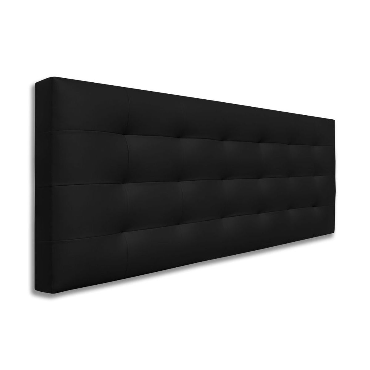 MAGIC CLASS - CABECERO CAPITONEADO CON BOTONES90X60 MICROFIBRA NEGRO