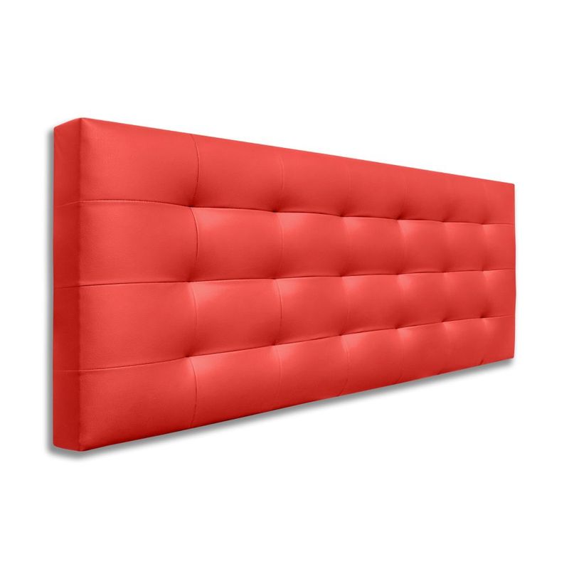 MAGIC CLASS - CABECERO CAPITONEADO CON BOTONES90X60 MICROFIBRA ROJO
