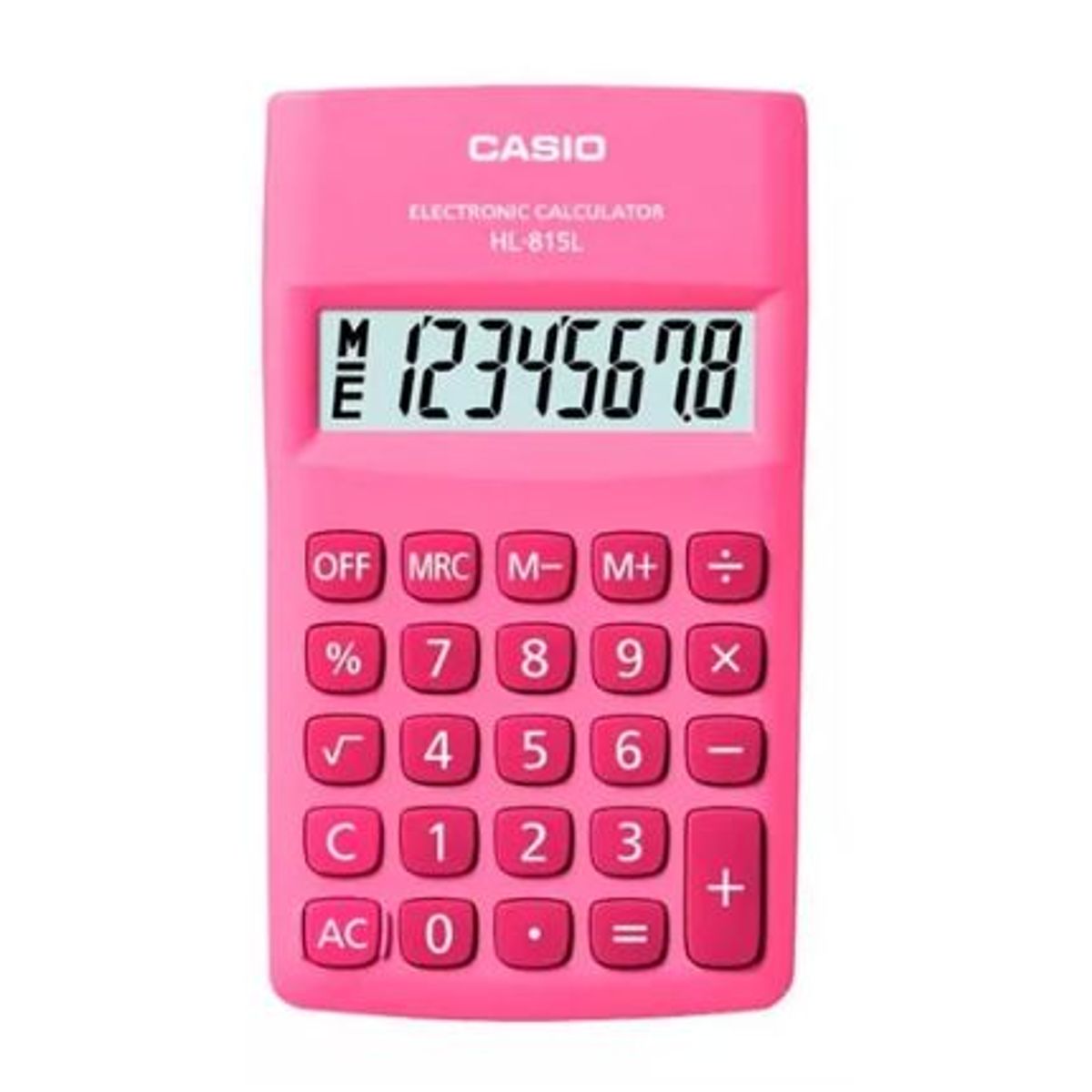 CASIO - Calculadora Rosada De 8 Digitos Hl - 815l