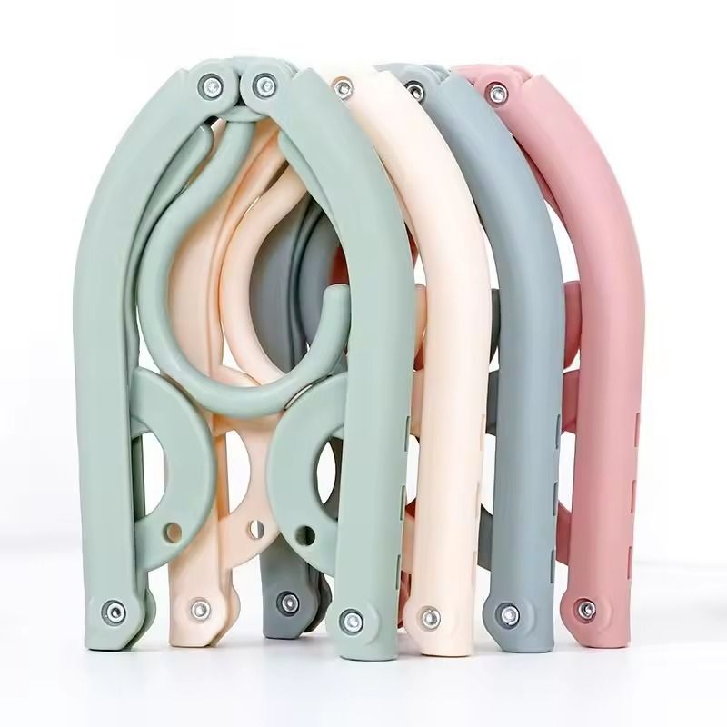 GENERICO - Percha Plástica Plegable Gancho De Ropa Ideal Para Tu Viaje