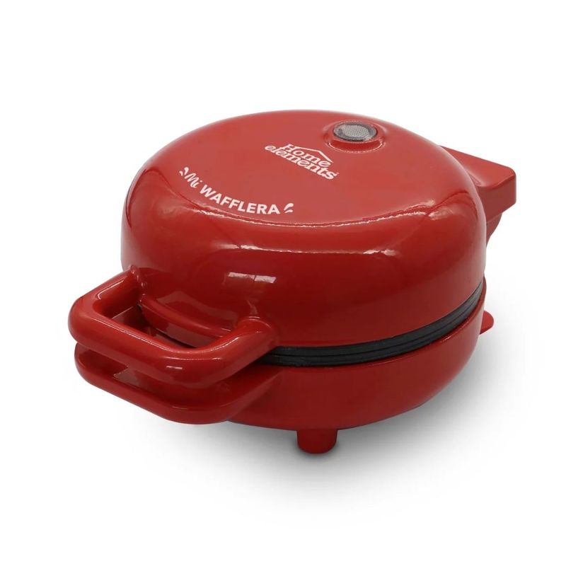 HOME ELEMENTS - Mini Wafflera Roja Home Elements Hemw-68r 12cm