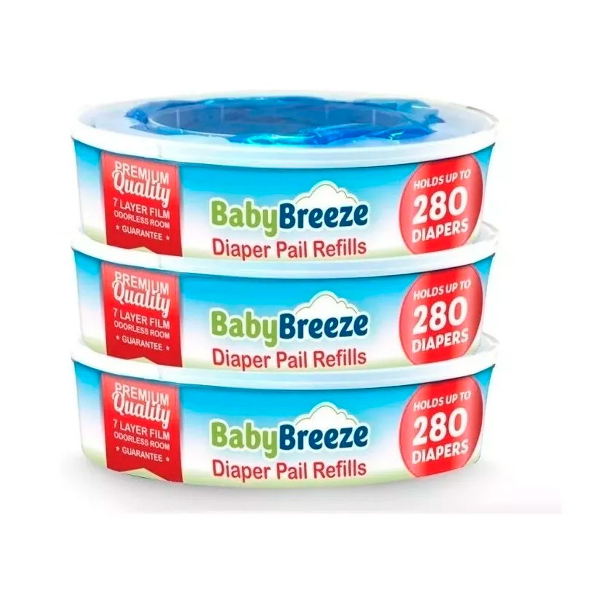 GENERICO - Playtex Diaper Genie Compatible, capacidad  280 Pañales x3