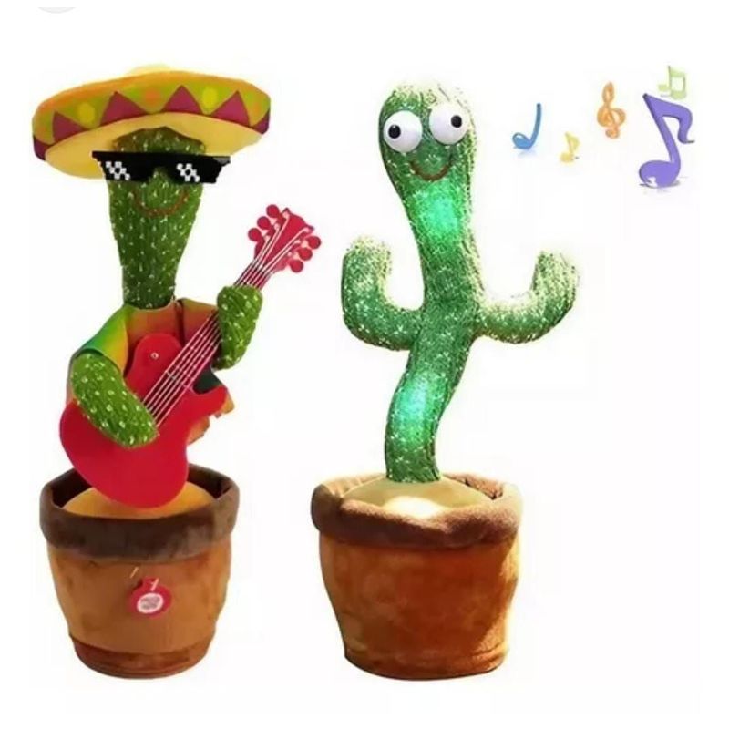 GENERICO - Cactus Bailarín Con Accesorios Luces Imita Voz Musica…