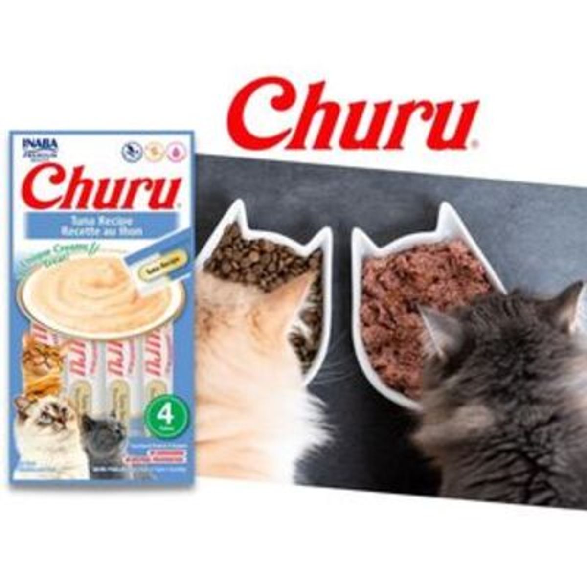 CAT CHOW - Churu Churu tuna recipe x 4 unidades