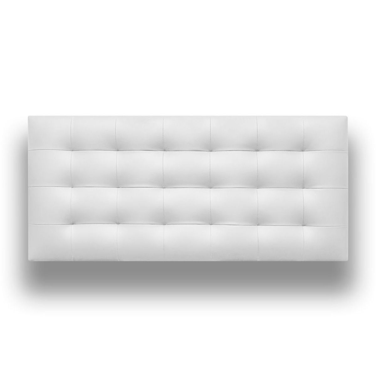 MAGIC CLASS - CABECERO CAPITONEADO CON BOTONES100X60 MICROFIBRA BLANCO