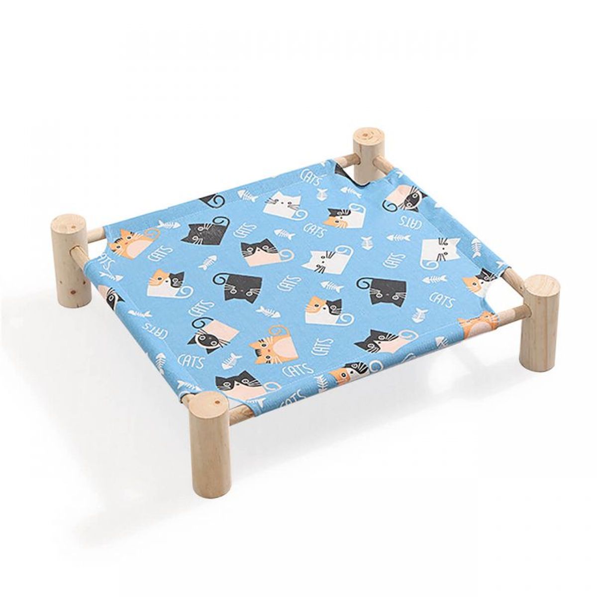 GENERICO - Cama Elevada Para Mascotas Estable Y Fuerte Base En Madera