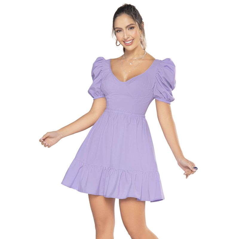 ATYPICAL - Vestido Corto Mujer Violeta Atypical 33461