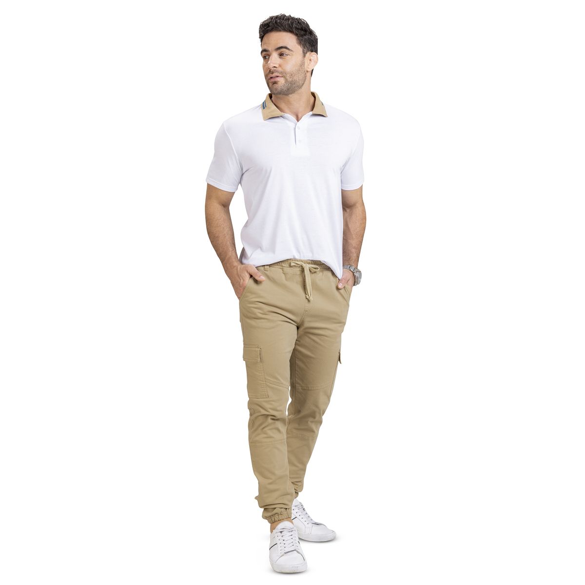 MARKETING PERSONAL - Polo Hombre Blanco Mp 4683
