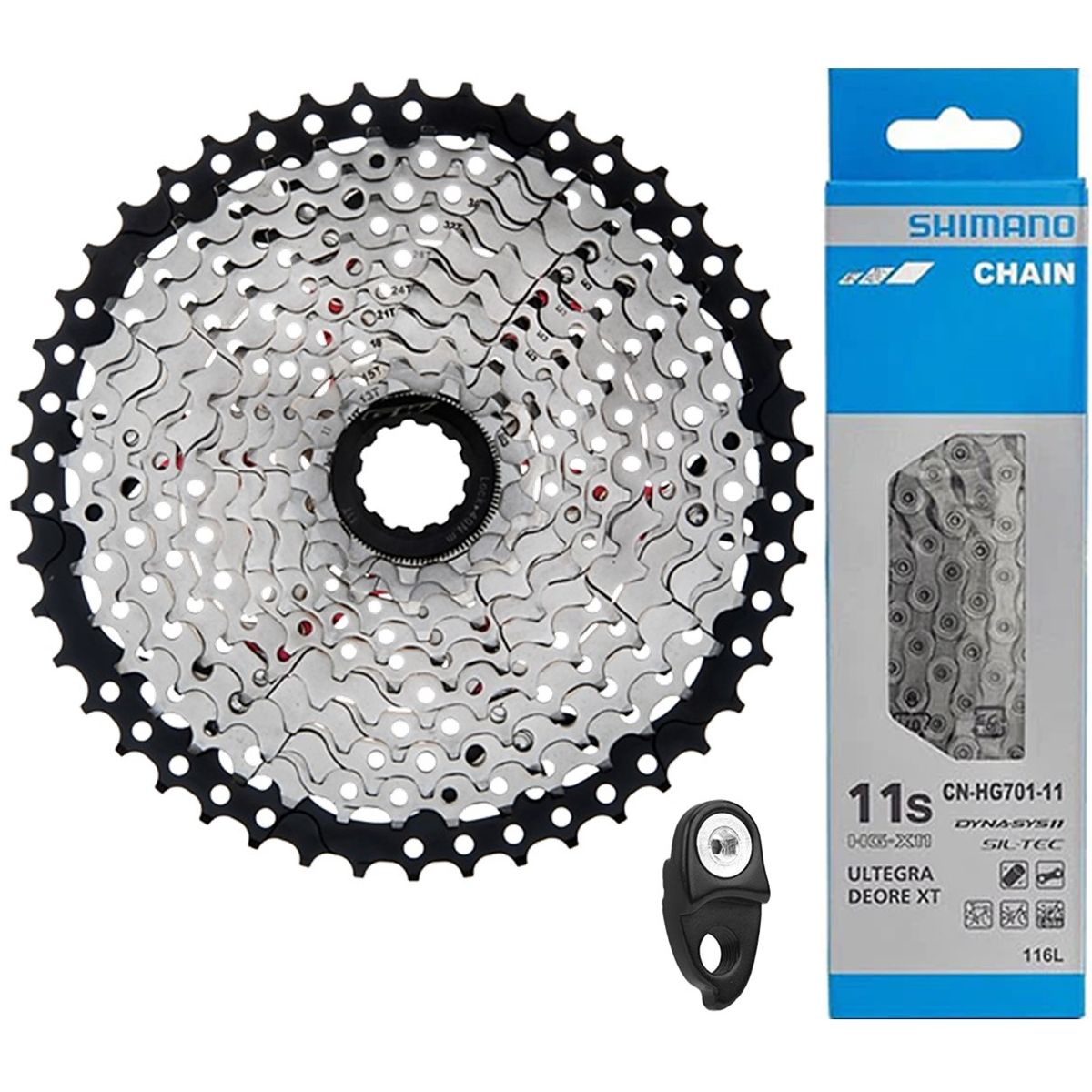 SHIMANO - Pacha Cassette Gw  Cadenilla Shimano Hg701 11v 11-46 Mtb