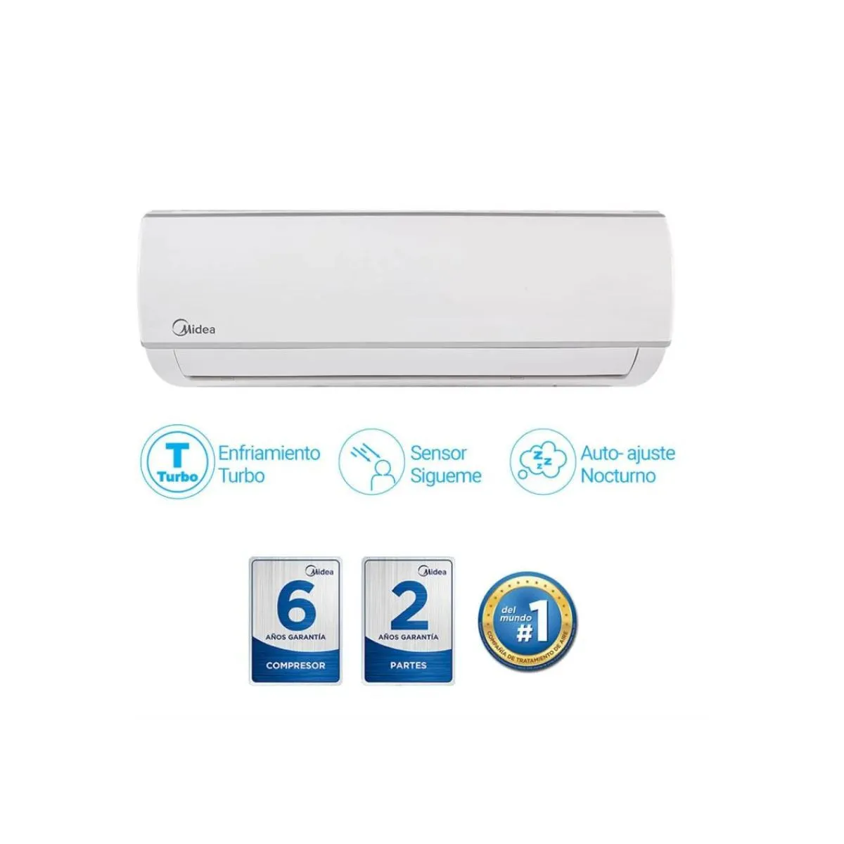 MIDEA - Aire Acondicionado Split Forest Midea 18000 btu 220v Convencional