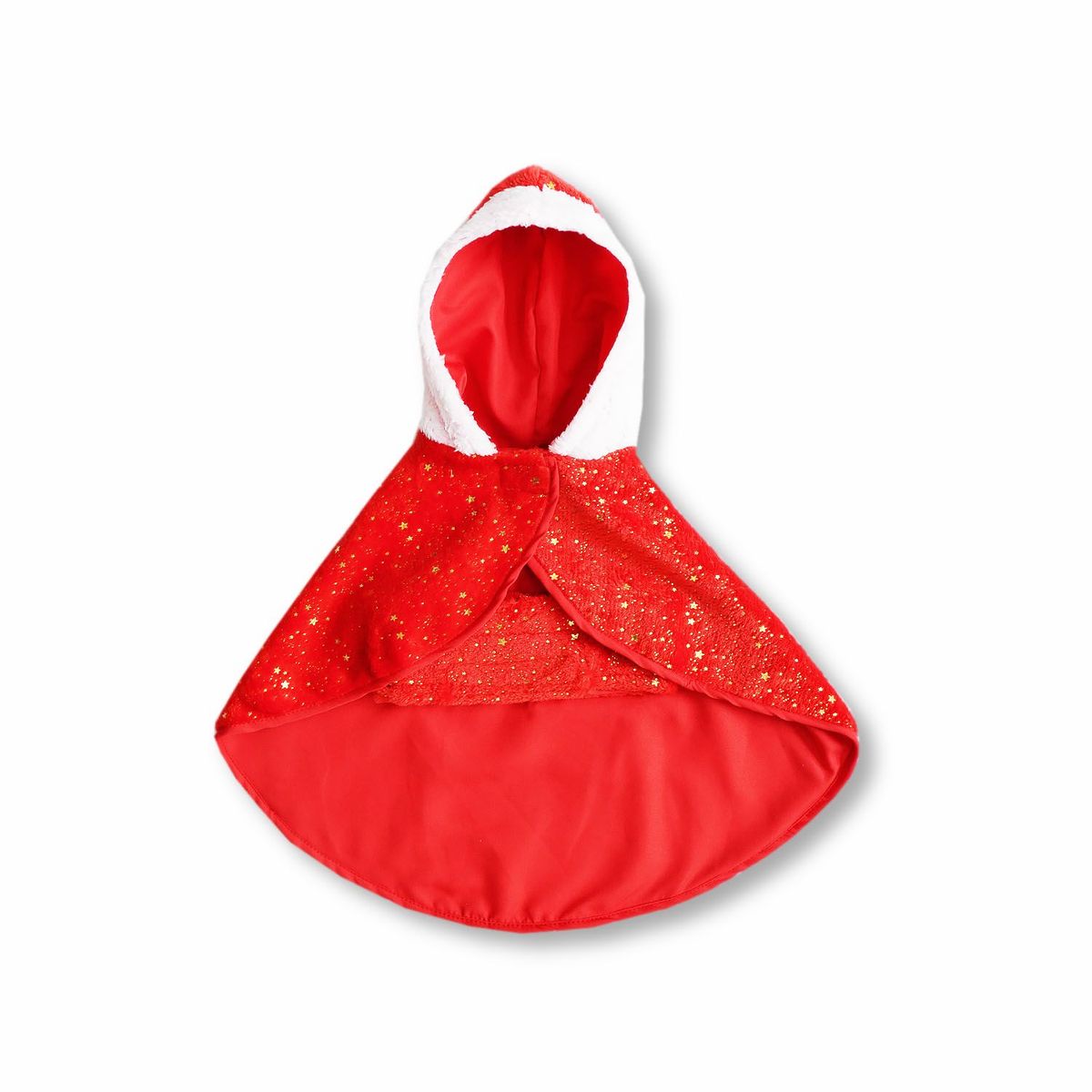 WAWAW - Capa para perro  talla 4XL roja estrellas doradas Navidad Wawaw
