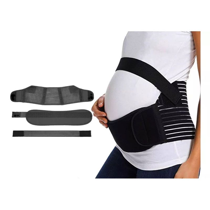 GENERICO - Faja Materna Prenatal Durante Embarazo Tirantas Soporte Abdominal