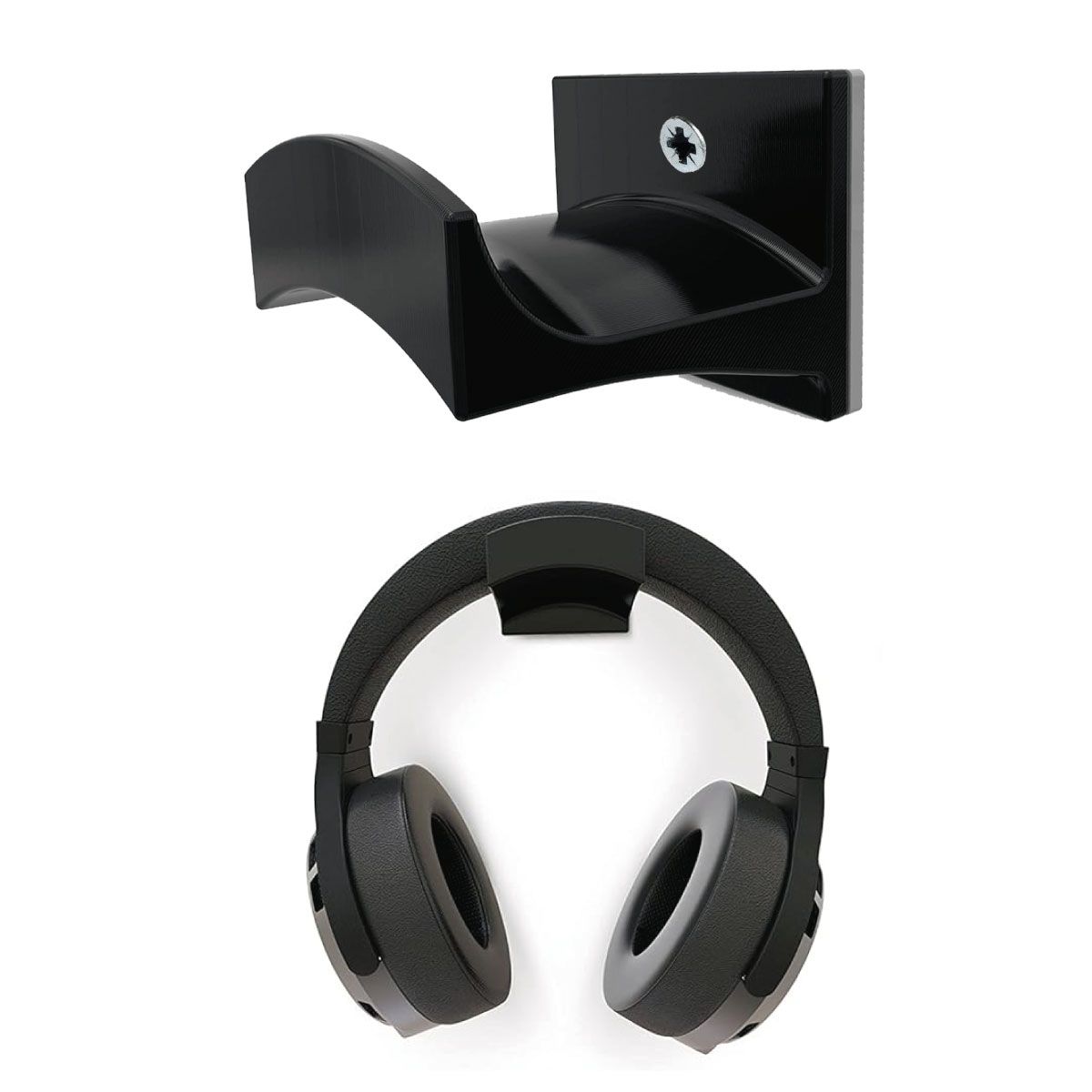 GENERICO - Soporte de pared Para Audífonos Diadema Gamer  NEGRO