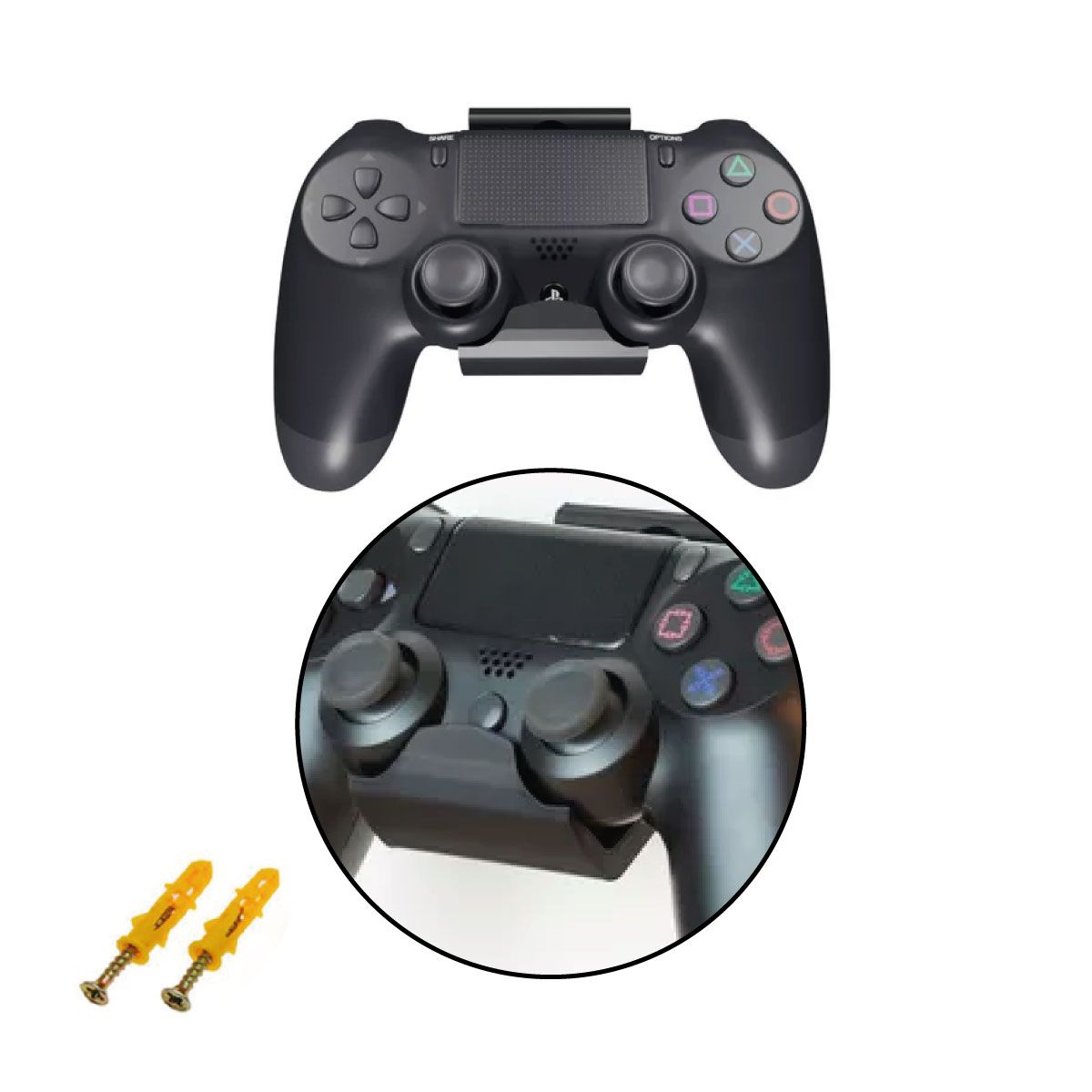GENERICO - Soporte De Pared Para Controles De PS4PS5 XBOX Negro