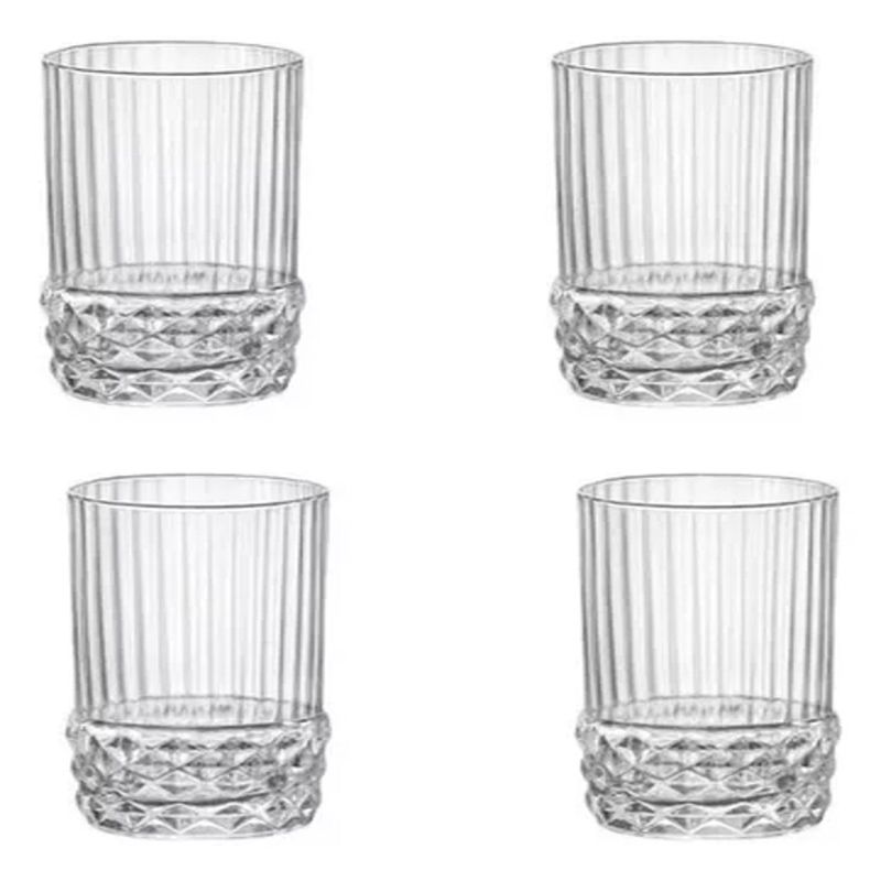 BORMIOLI ROCCO - Set x 4 Vasos America Long Drink 400ml Bormioli Rocco