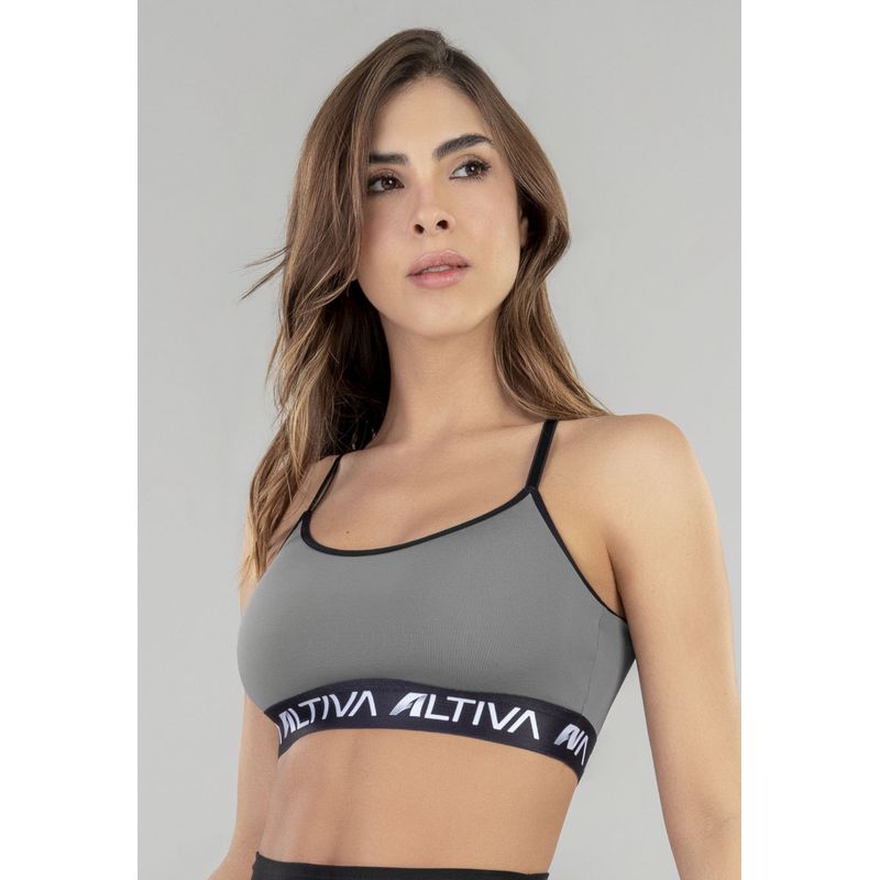 FORMAS INTIMAS - Top Mujer Gris FI 79234