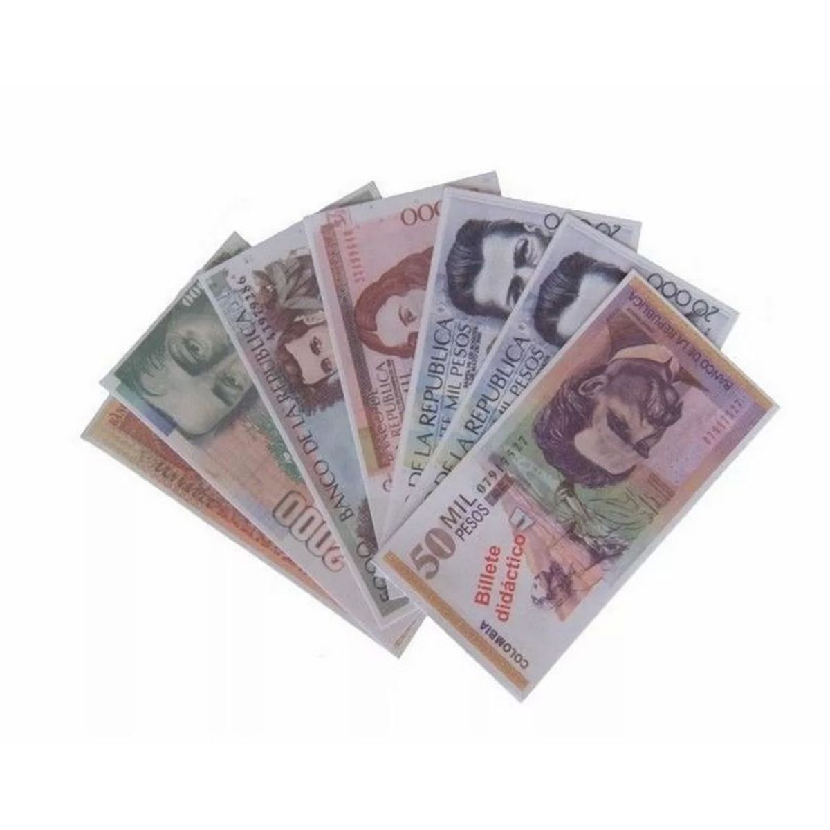 GENERICO - Billetes Didácticos Para Niños X 5 Paquetes