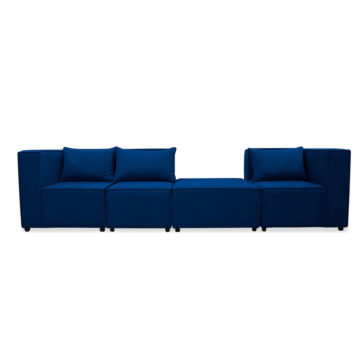 MUEBLES REM - Sala Hofer Modular Azul Petroleo