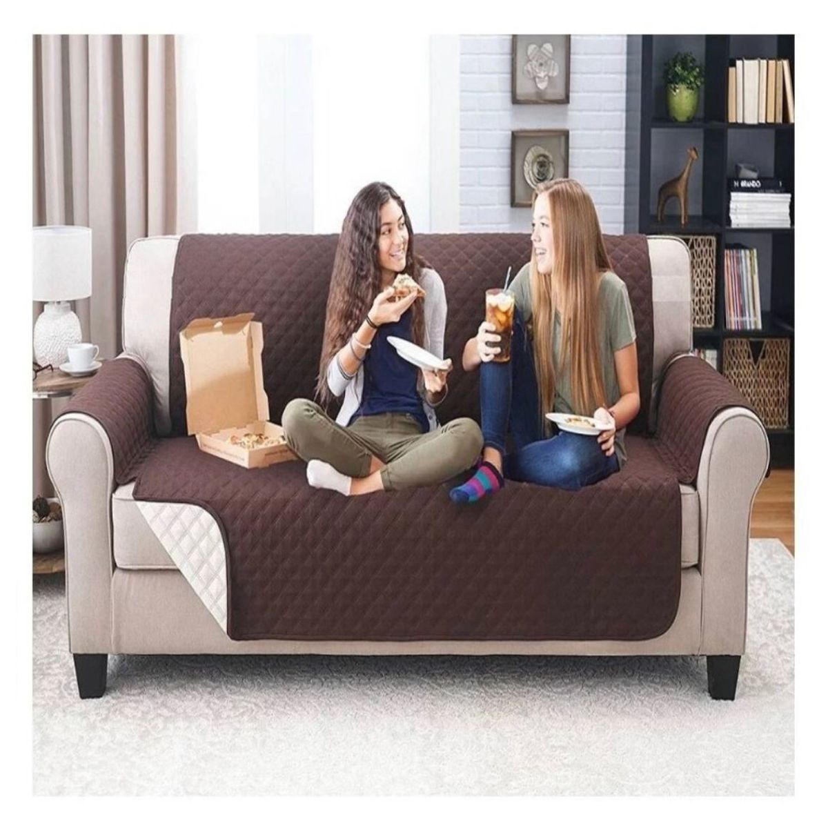 GENERICO - Cubre Sofa Forro Protector Muebles Funda 3 Puestos