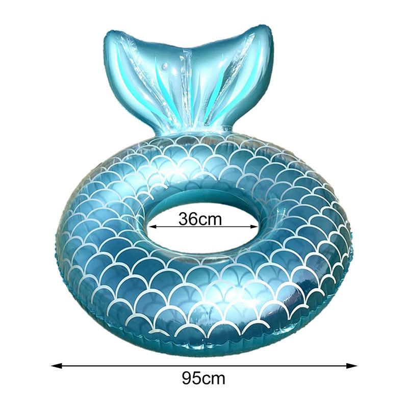 GENERICO - Inflable Salvavidas Cola De Sirena Flotador Alberca 95 Cms Azul