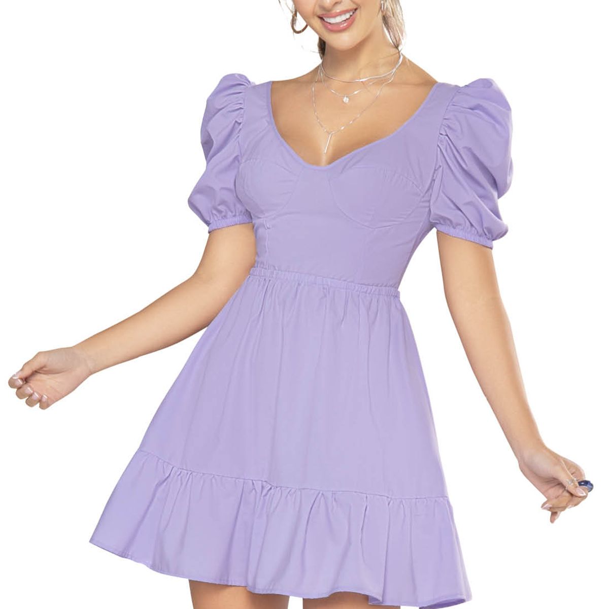 ATYPICAL - Vestido Corto Mujer Violeta Atypical 33461