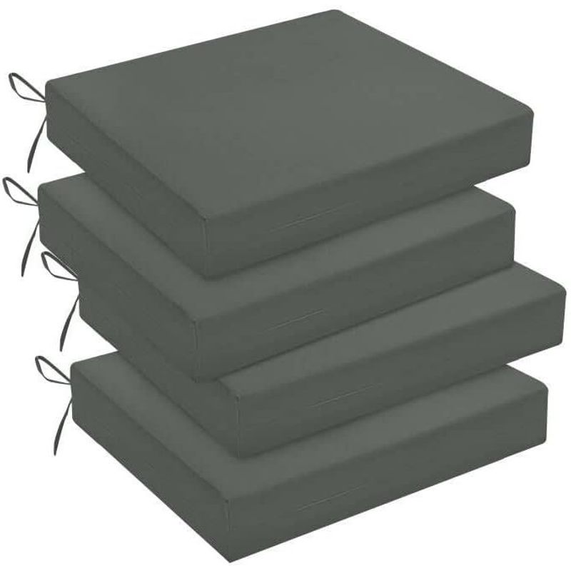 DISEÑOS RAMONA'S - Cojín Para Silla Cuadrado Setx4 42x42 Gris Oscuro