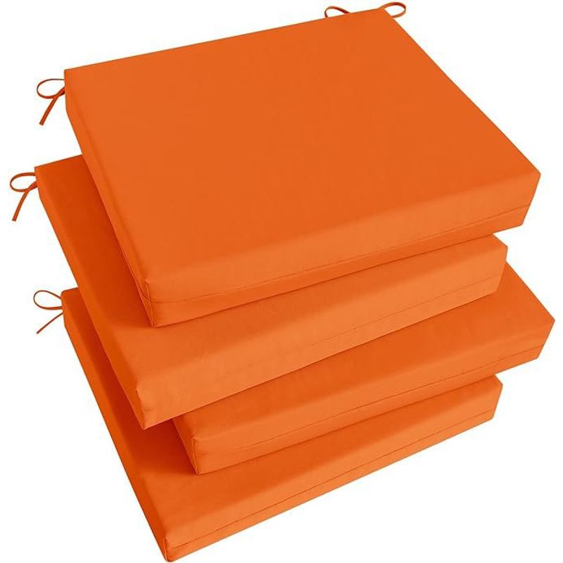 DISEÑOS RAMONA'S - Cojín Para Silla Cuadrado Setx4 42x42 Naranja