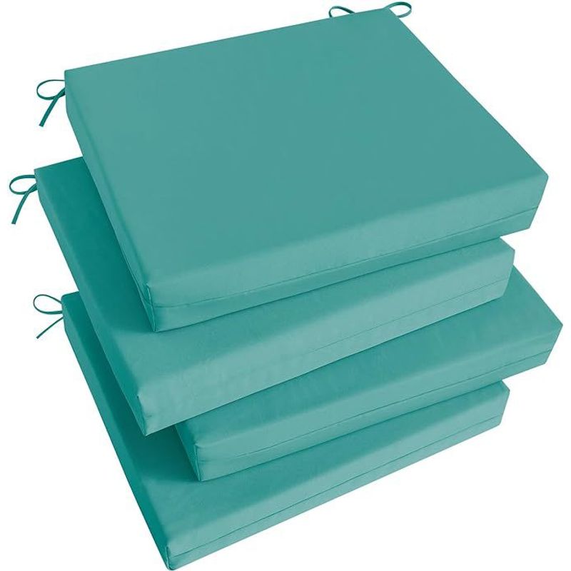 DISEÑOS RAMONA'S - Cojín Para Silla Cuadrado Setx4 42x42 Turquesa