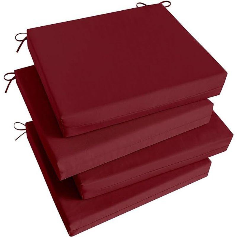 DISEÑOS RAMONA'S - Cojín Para Silla Cuadrado Setx4 42x42 Vinotinto