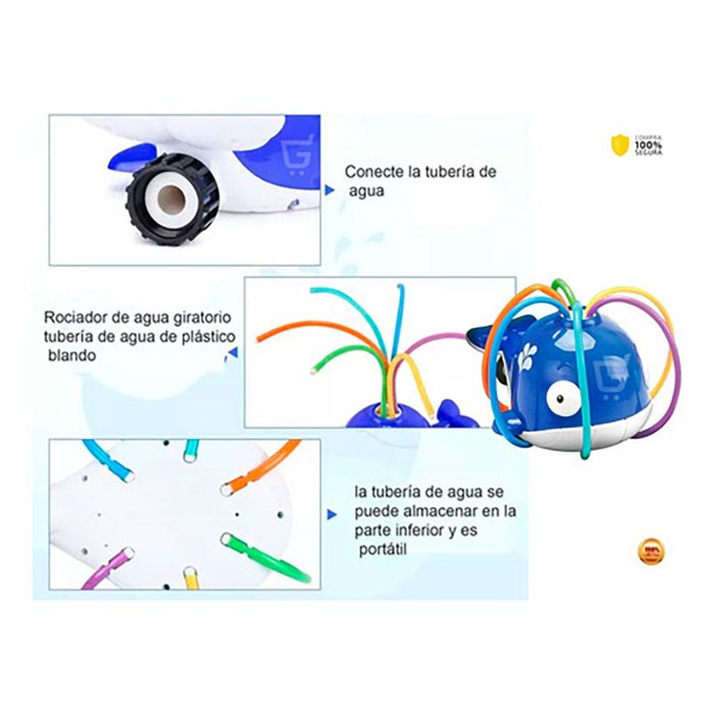 GENERICO - Juguete Rociador De Agua Para Niños Diseño De Ballena