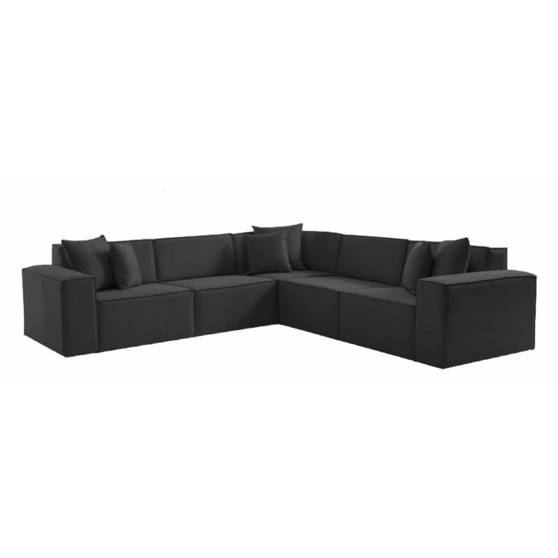 GENERICO - SALA MODERNA ITOKI ECOCUERO NEGRO