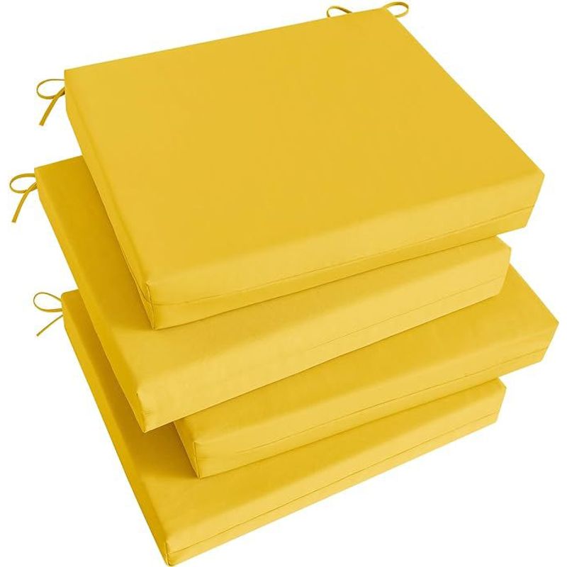 DISEÑOS RAMONA'S - Cojín Para Silla Cuadrado Setx4 42x42 Amarillo