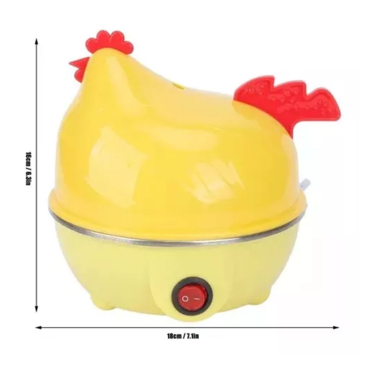 AFM - Hervidor De Huevos Gallina Olla Eléctrica Cocinar 7 Huevos