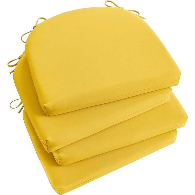 DISEÑOS RAMONA'S - Cojín Para Silla Redondos Setx4 42x42 Amarillo