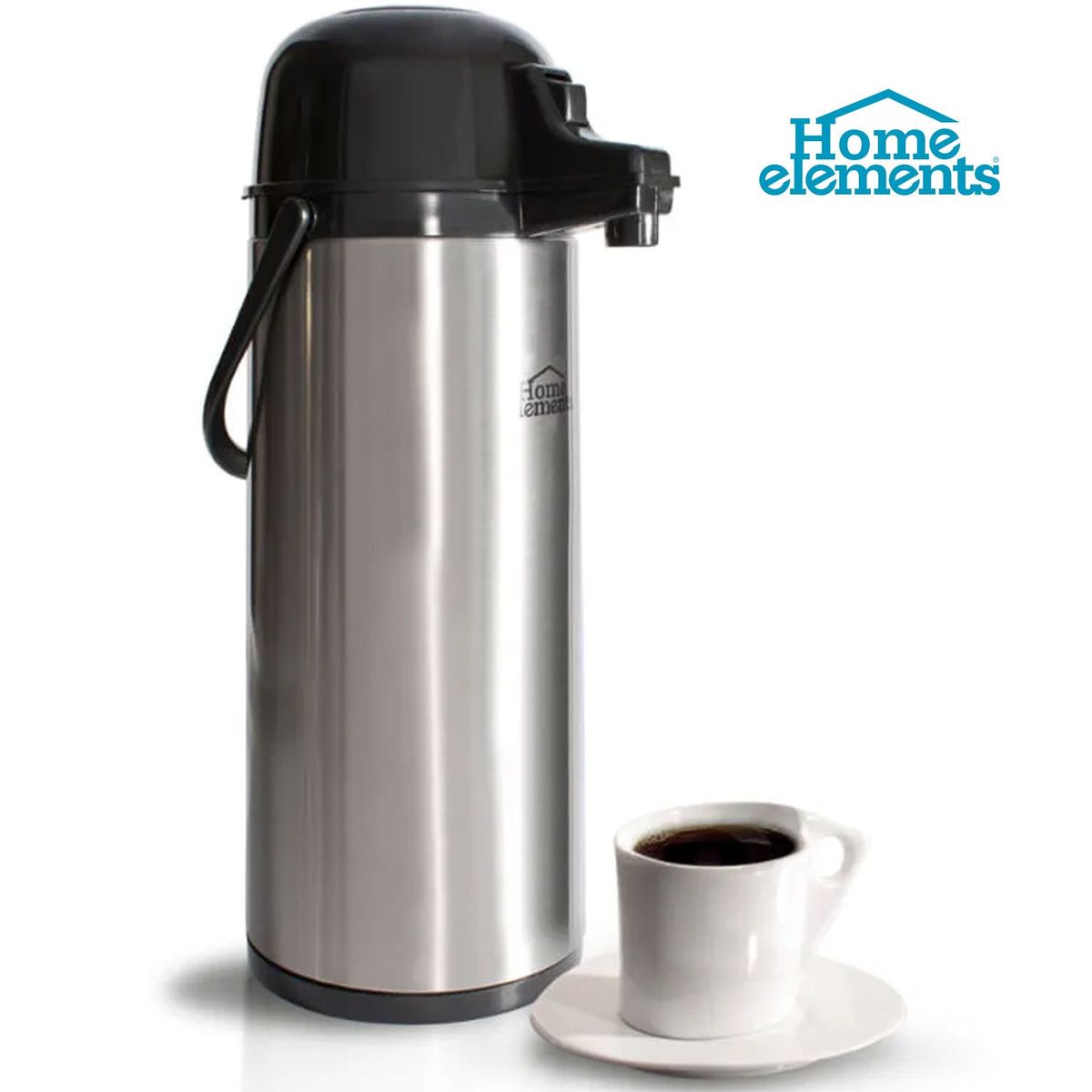 HOME ELEMENTS - Termo Para Cafe Termo En Acero Inoxidable Termo 1,9 Litros