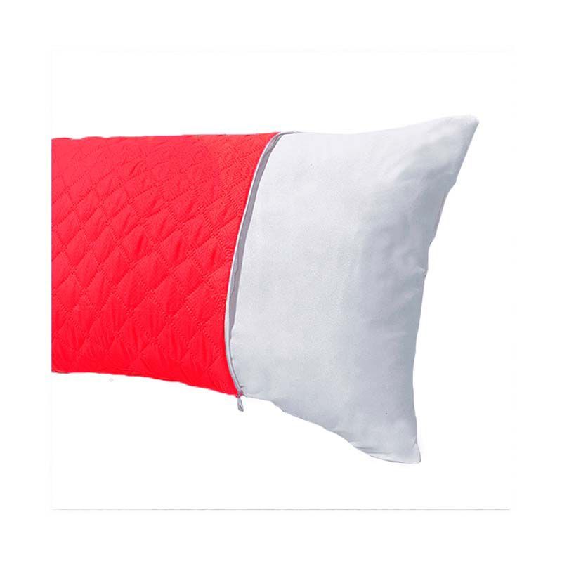 LENCICOL - Protector Almohada Acolchado 50cm70cm Rojo
