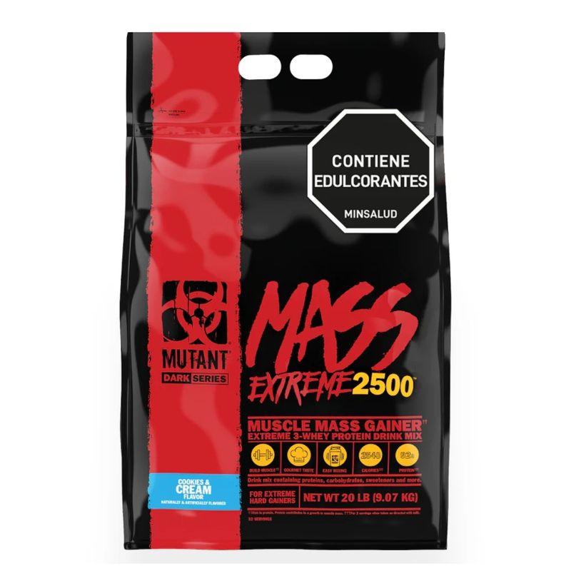 MUTANT - Mutant Mass Extreme 2500 - 20 Libras - Cookies and Cream
